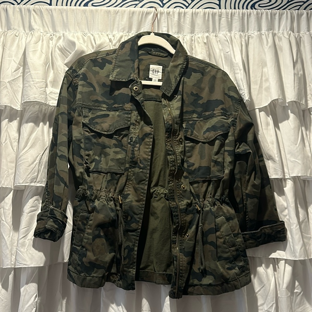 Camo denim-like jacket